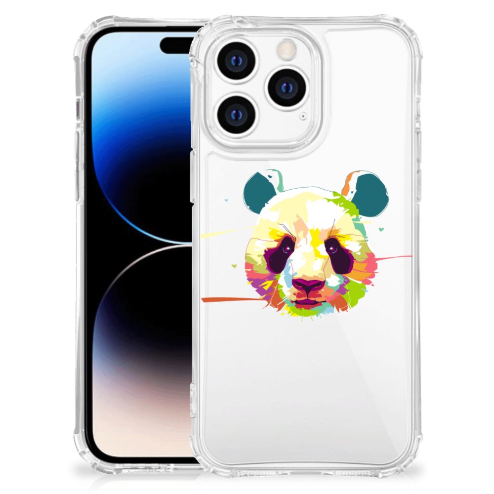 Apple iPhone 14 Pro Max Stevig Bumper Hoesje Panda Color