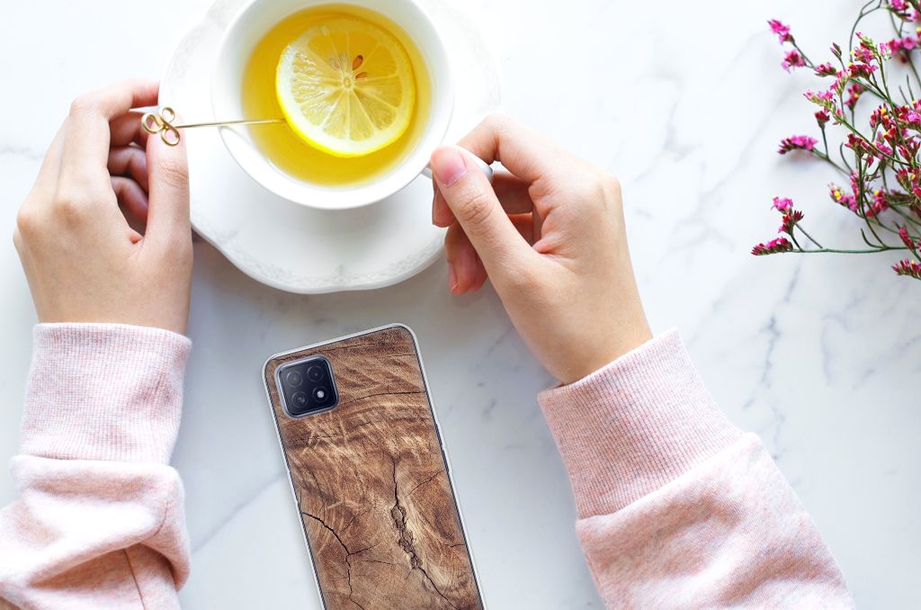 OPPO A53 5G | OPPO A73 5G Bumper Hoesje Tree Trunk B2C Telecom