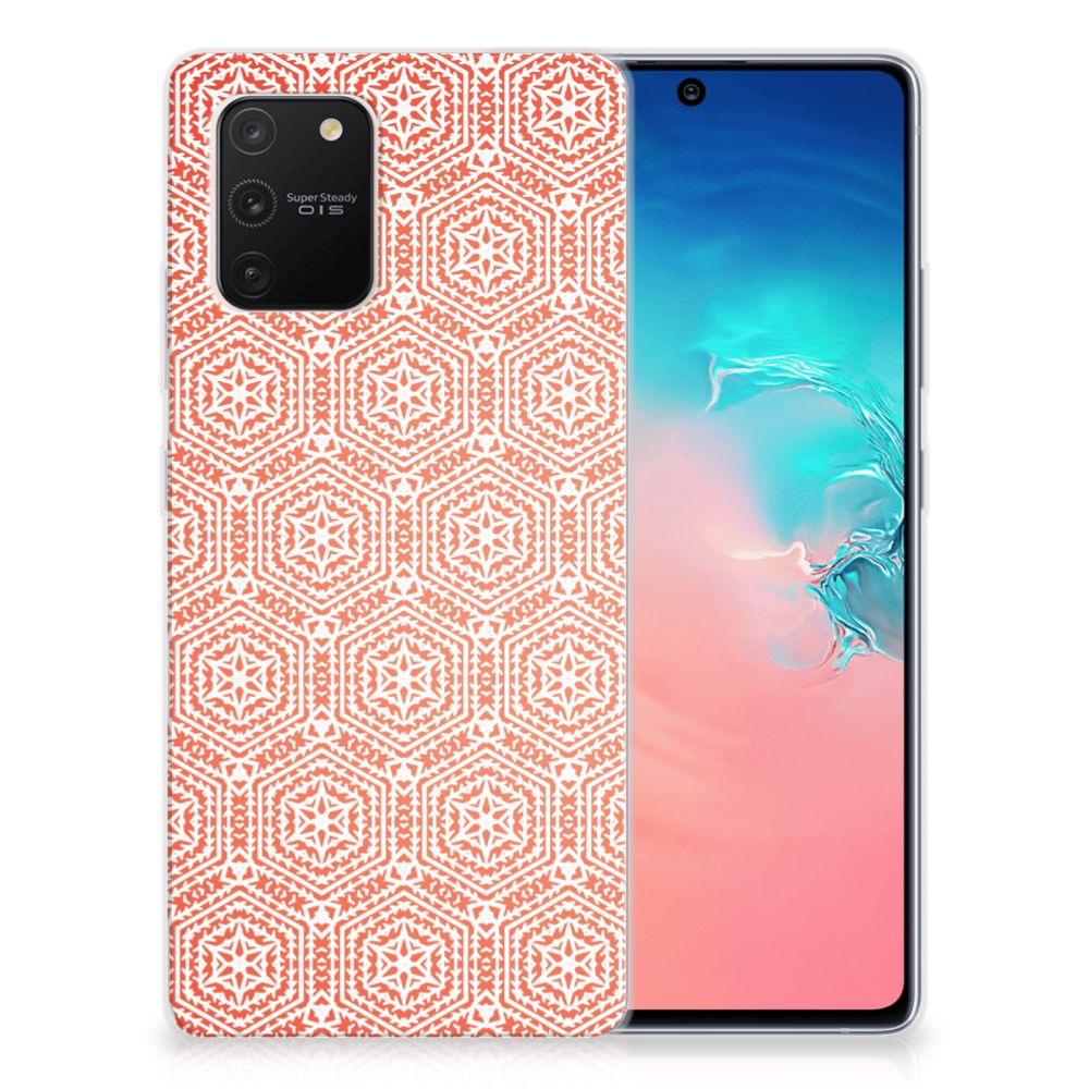 Samsung Galaxy S10 Lite TPU bumper Pattern Orange B2C Telecom