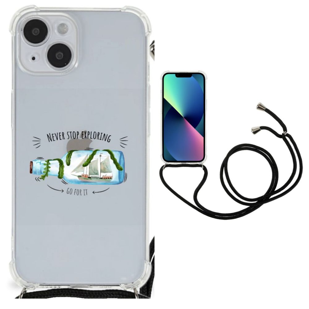 iPhone 14 Plus Stevig Bumper Hoesje Boho Bottle
