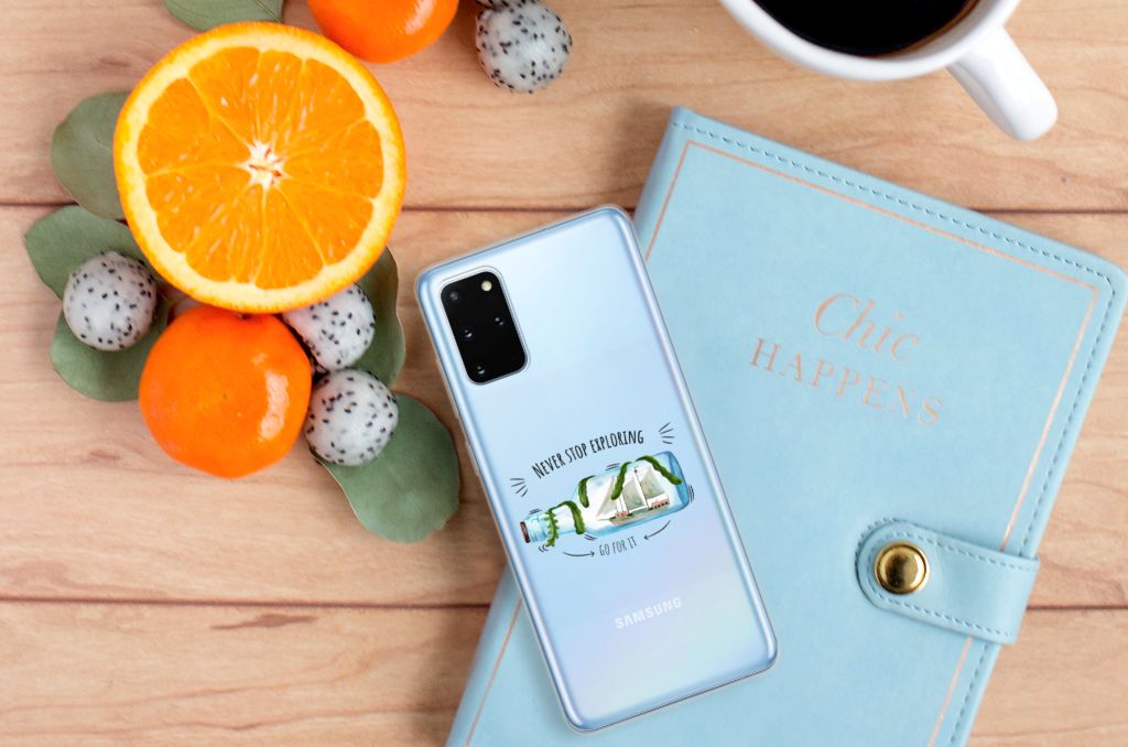 Samsung Galaxy S20 Plus Telefoonhoesje met Naam Boho Bottle