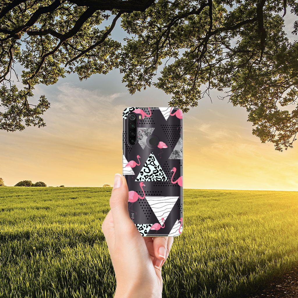 Xiaomi Redmi Note 8T TPU Hoesje Flamingo Triangle B2C Telecom