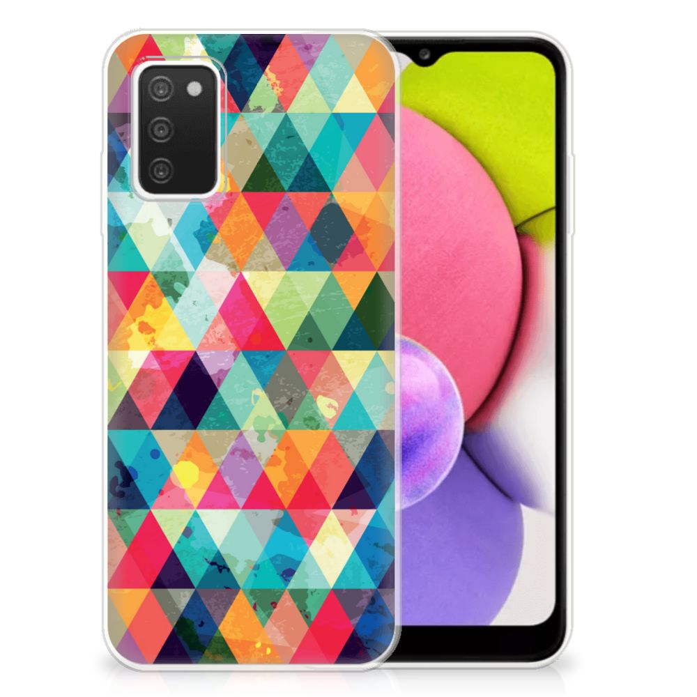 Samsung Galaxy A03S TPU bumper Geruit