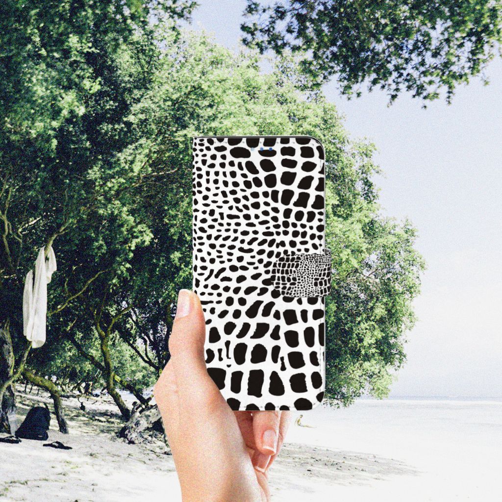 OPPO Find X3 Neo 5G Telefoonhoesje met Pasjes Slangenprint