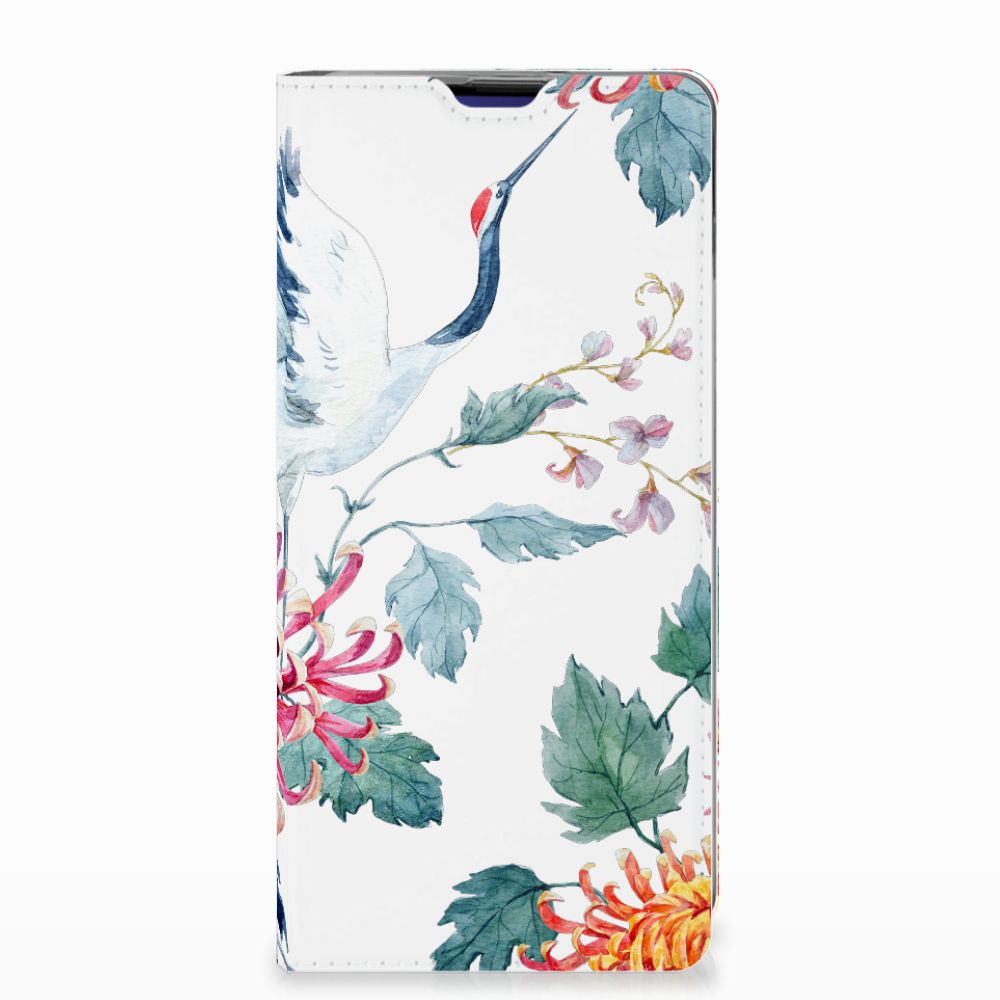 Samsung Galaxy S10 Plus Hoesje maken Bird Flowers