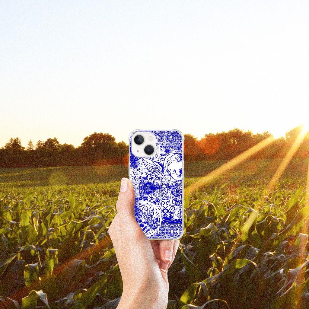 Extreme Case iPhone 13 mini Angel Skull Blauw - B2C Telecom