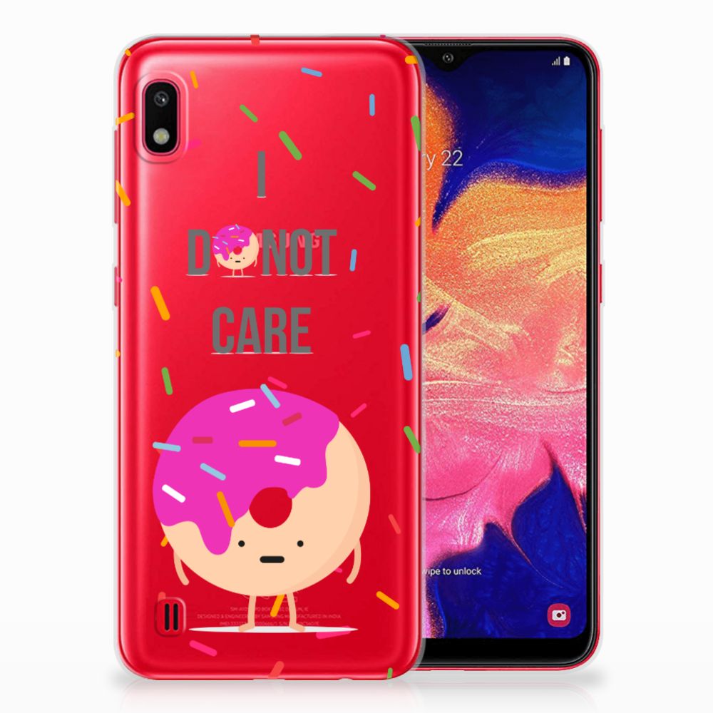 Samsung Galaxy A10 Siliconen Case Donut Roze