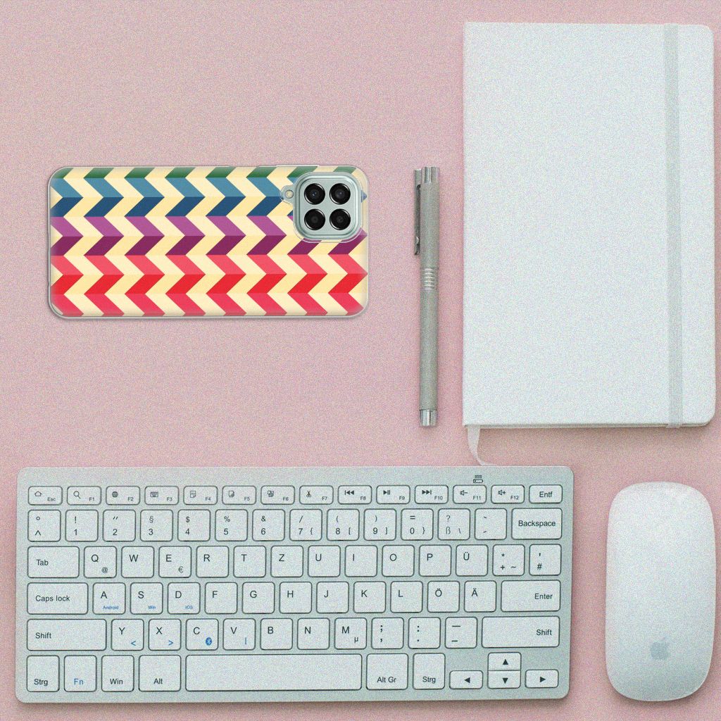 Samsung Galaxy M33 TPU bumper Zigzag Multi Color B2C Telecom