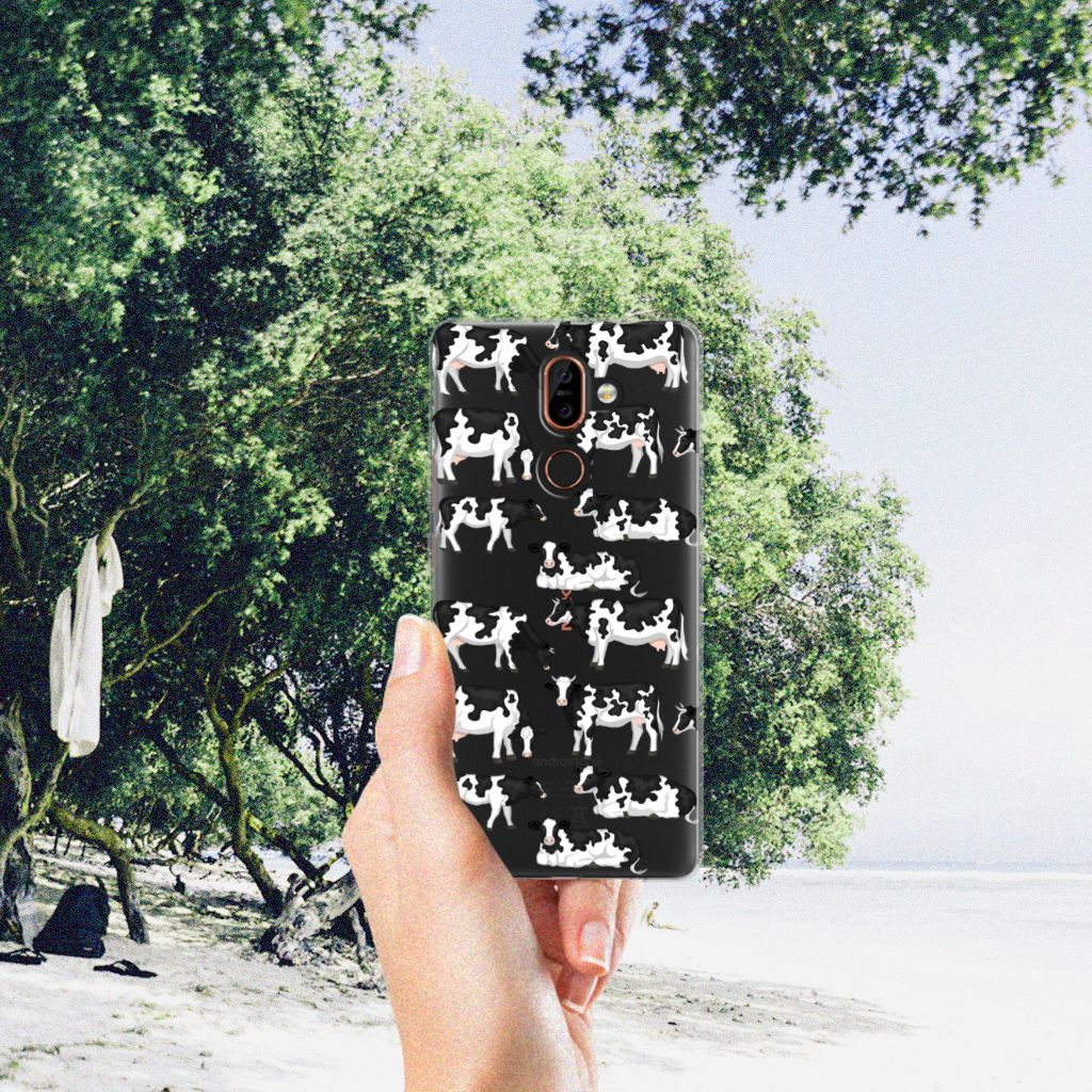 Nokia 7 Plus TPU Hoesje Koetjes