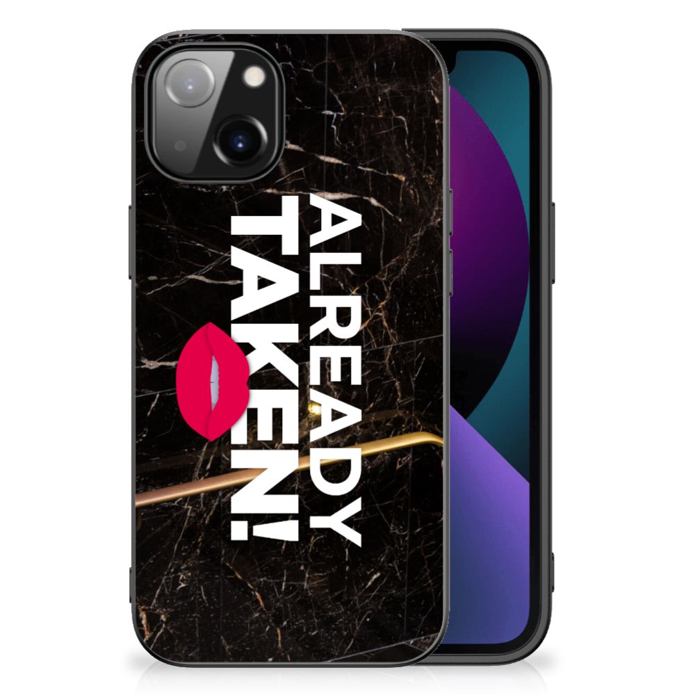 Apple iPhone 13 Telefoon Hoesje met tekst Already Taken Black B2C Telecom
