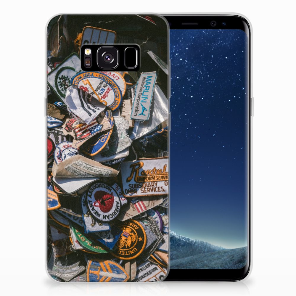 Samsung Galaxy S8 Siliconen Hoesje met foto Badges