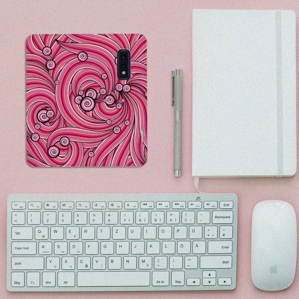 Samsung Galaxy S10e Bookcase Swirl Pink