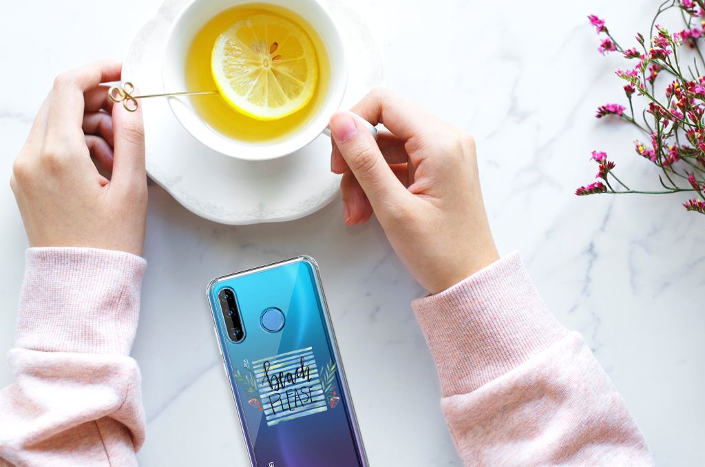 Huawei P30 Lite Stevig Bumper Hoesje Boho Beach