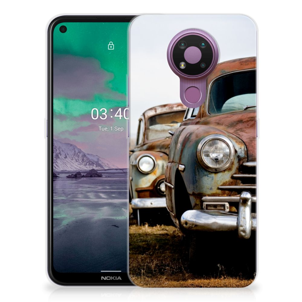Nokia 3.4 Siliconen Hoesje met foto Vintage Auto B2C Telecom