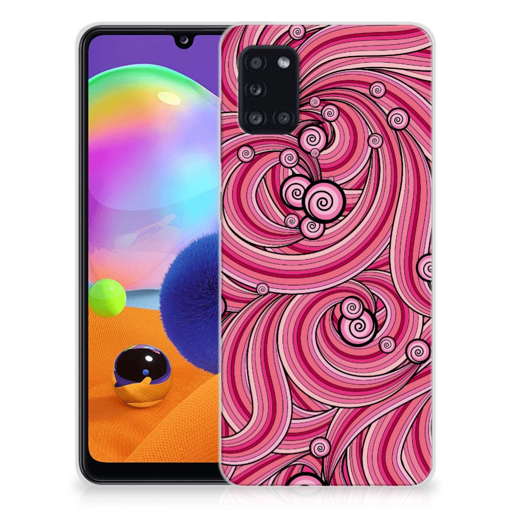 Samsung Galaxy A31 Hoesje maken Swirl Pink B2C Telecom