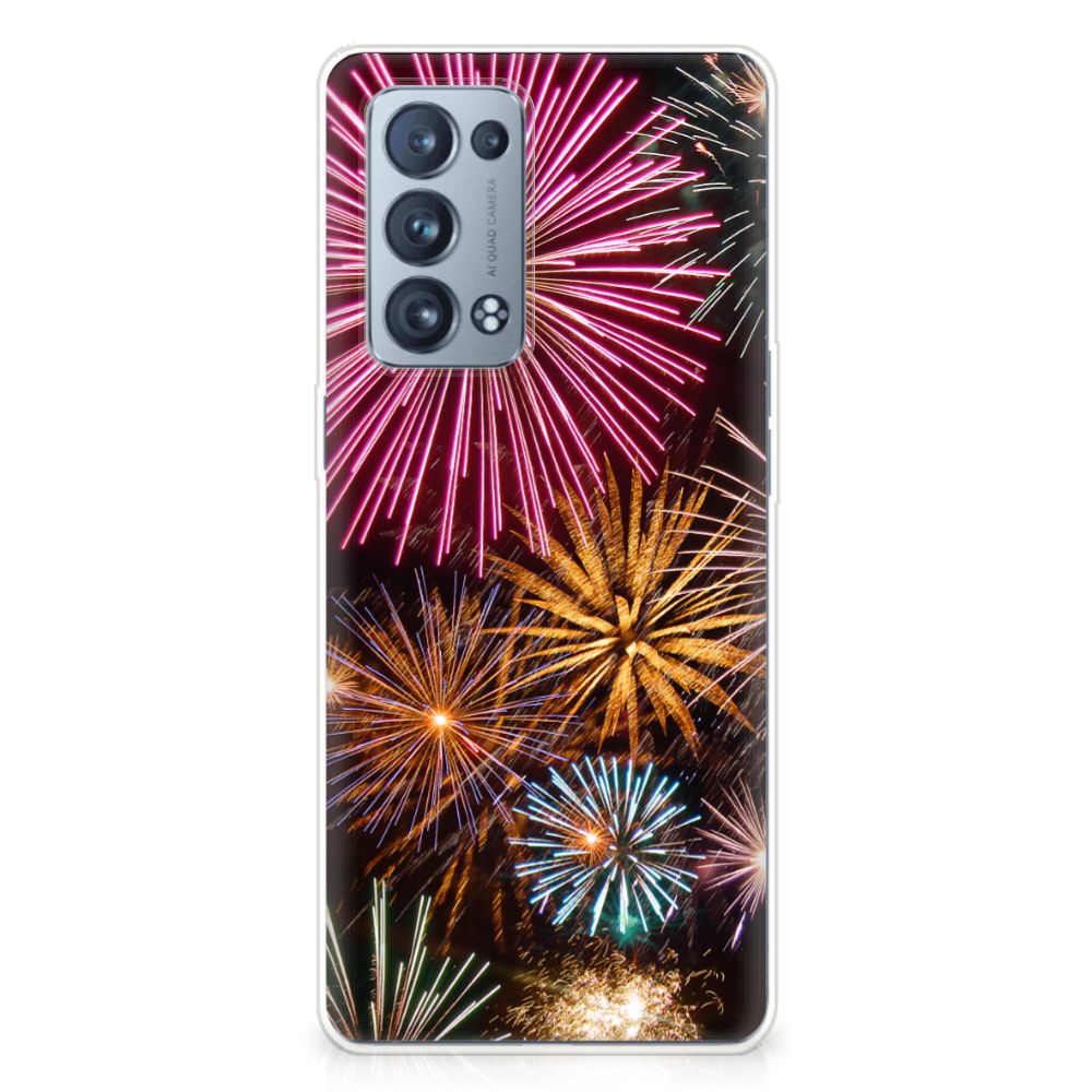 OPPO Reno 6 Pro Plus 5G Silicone Back Cover Vuurwerk