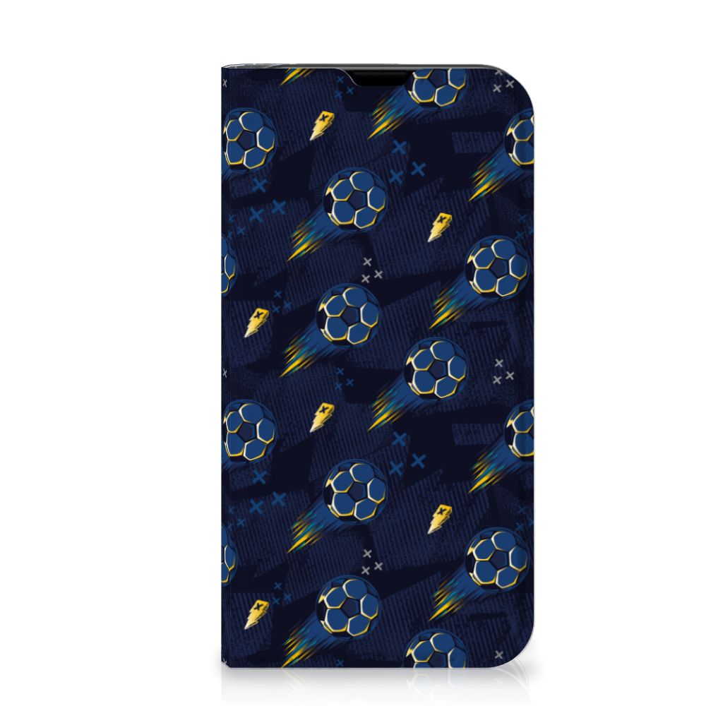 Hoesje met Magneet voor iPhone 13 Mini Voetbal met een leuk voetbal design âŊī¸.