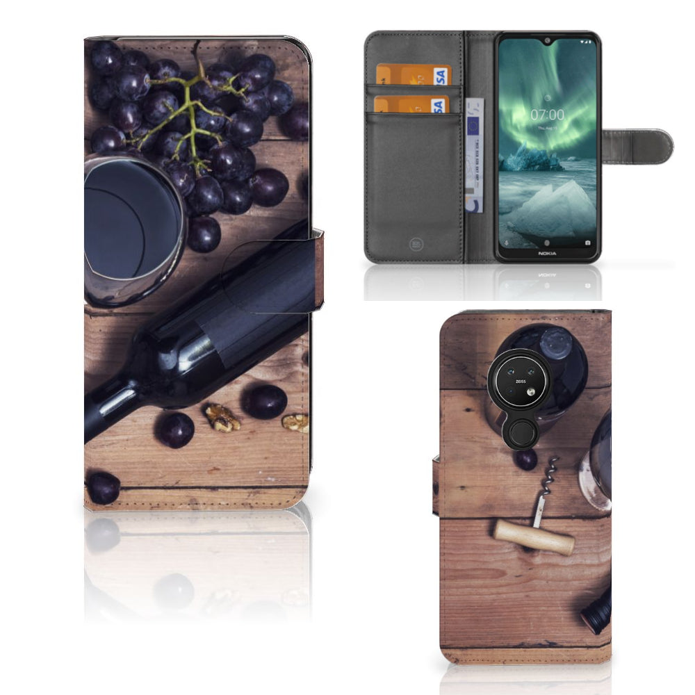 Nokia 7.2 | Nokia 6.2 Book Cover Wijn