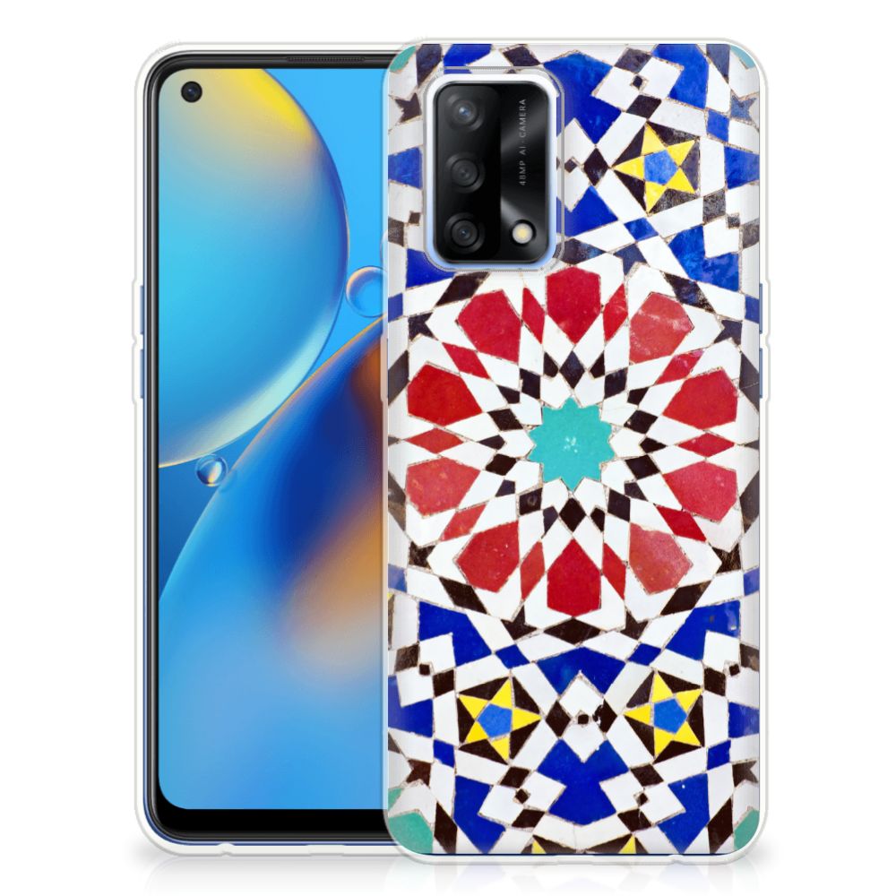 OPPO A74 4G TPU Siliconen Hoesje Mozaïek B2C Telecom