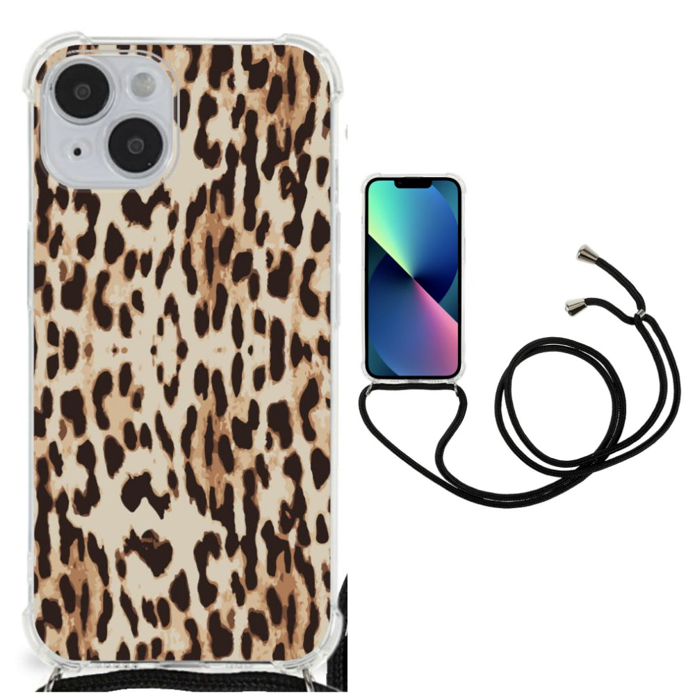 iPhone 14 Case Anti-shock Leopard