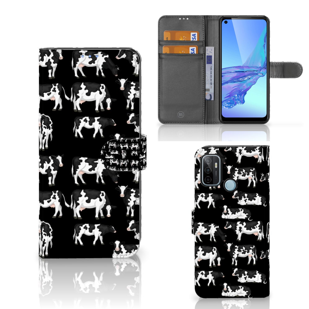 OPPO A53 | OPPO A53s Telefoonhoesje met Pasjes Koetjes