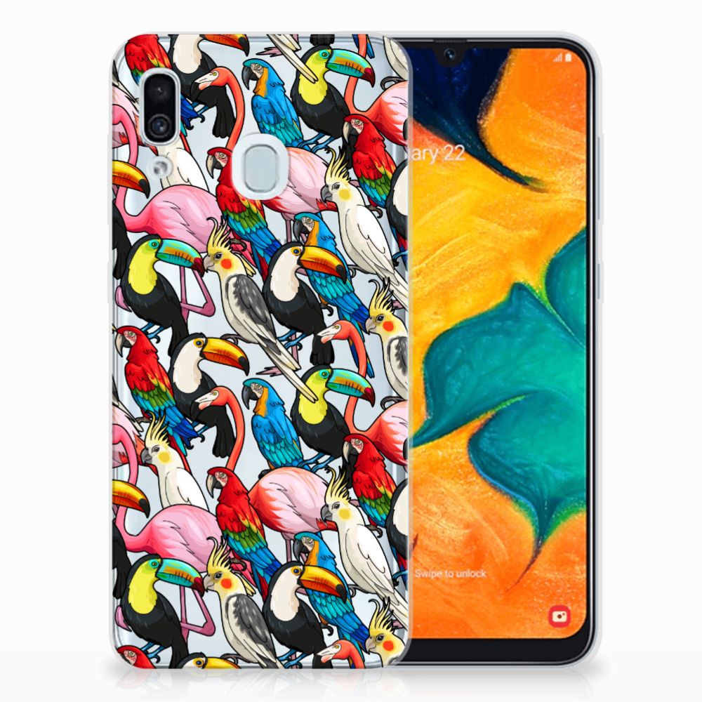 Samsung Galaxy A30 TPU Hoesje Birds