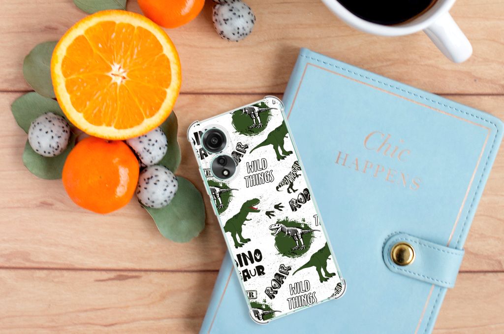 Case Anti-shock voor OPPO A78 4G Dinosaurus B2C Telecom