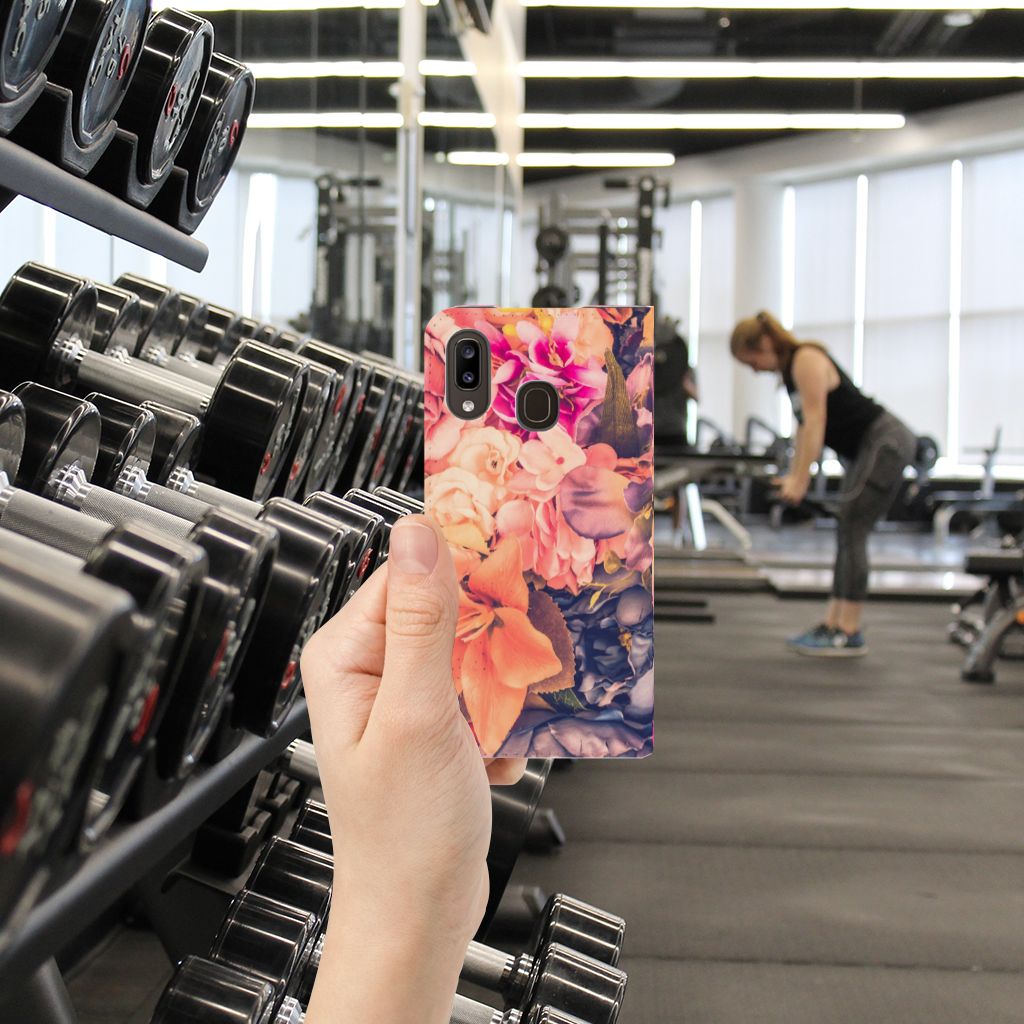 Samsung Galaxy A30 Smart Cover Bosje Bloemen
