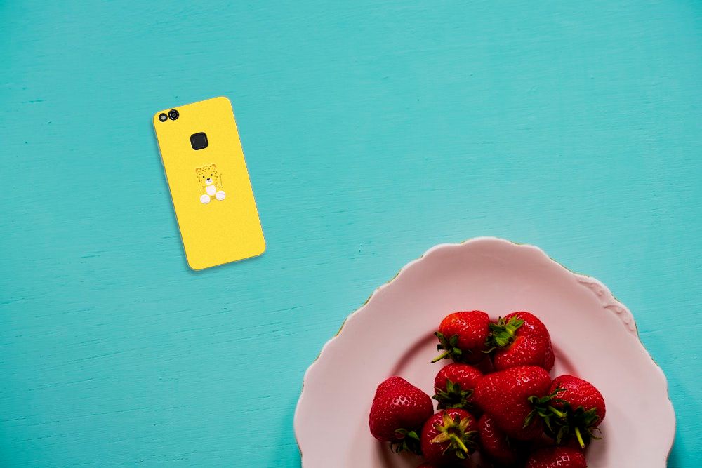 Huawei P10 Lite Telefoonhoesje met Naam Baby Leopard