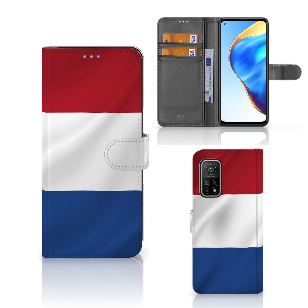 Xiaomi Mi 10T Pro | Mi 10T Bookstyle Case Nederlandse Vlag met design van de Nederlandse vlag.