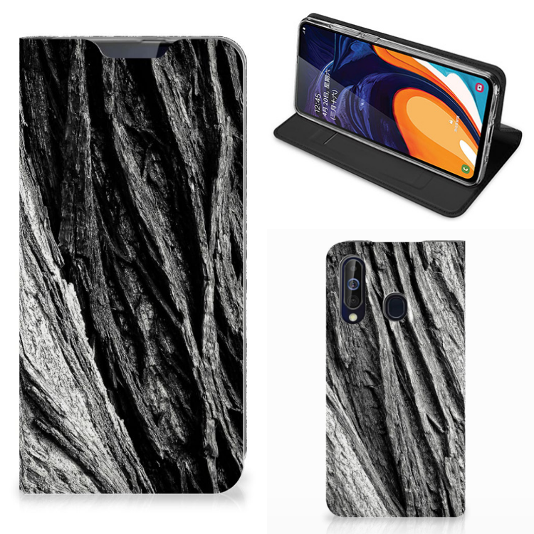 Book Wallet Case Samsung Galaxy A60 Boomschors Grijs