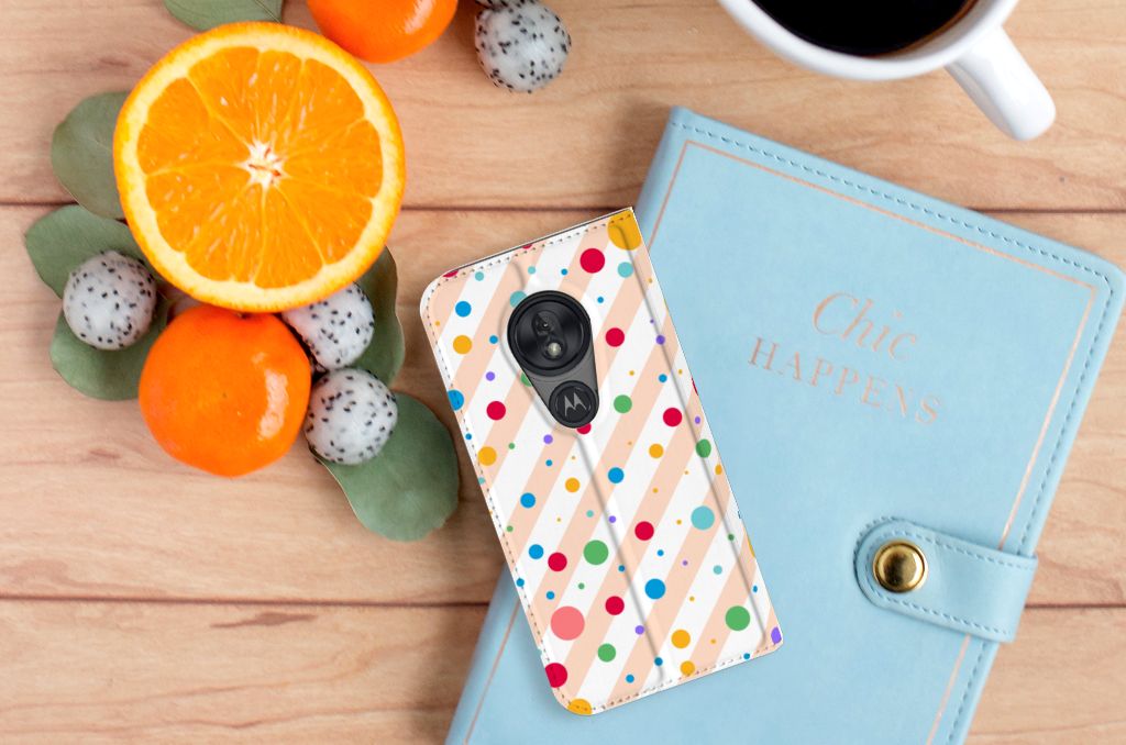 Motorola Moto G7 Play Hoesje met Magneet Dots - B2C Telecom