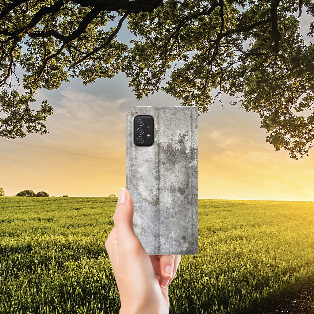 Samsung Galaxy A03s Standcase Beton Print - B2C Telecom