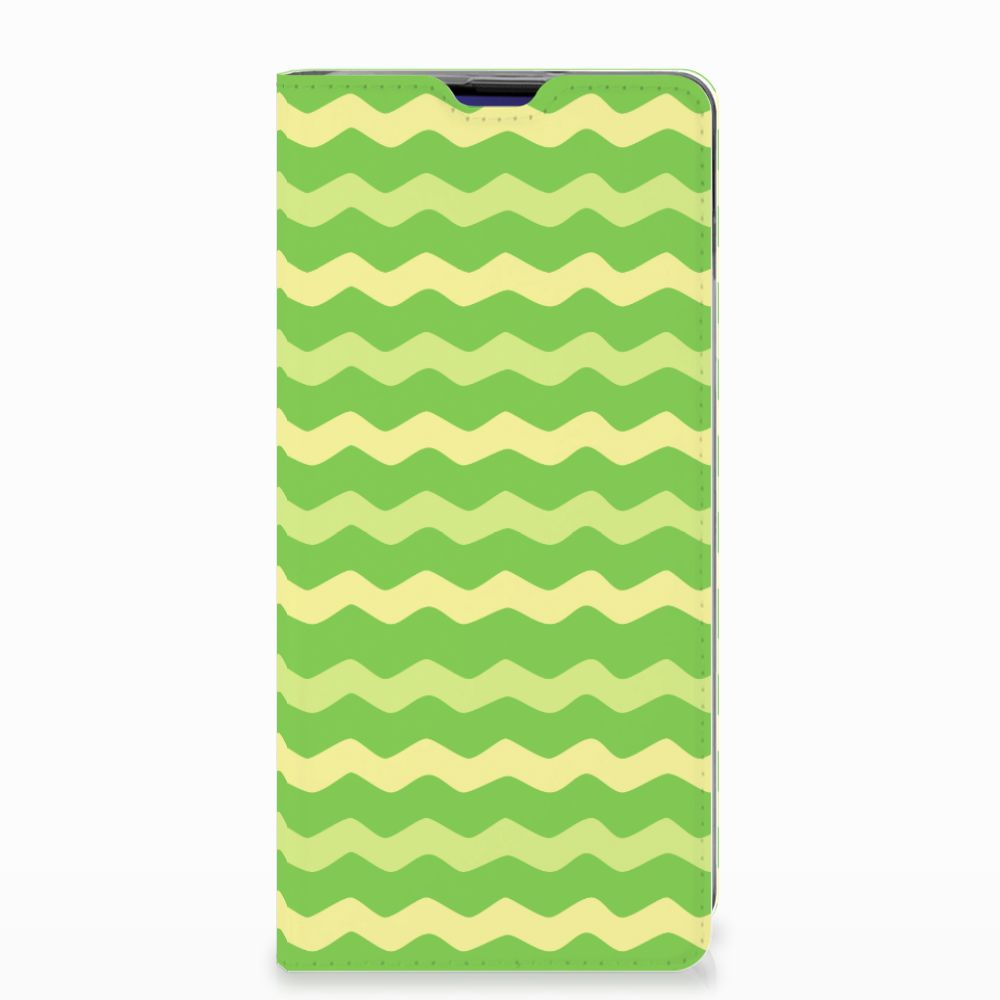 Samsung Galaxy S10 Plus Hoesje met Magneet Waves Green