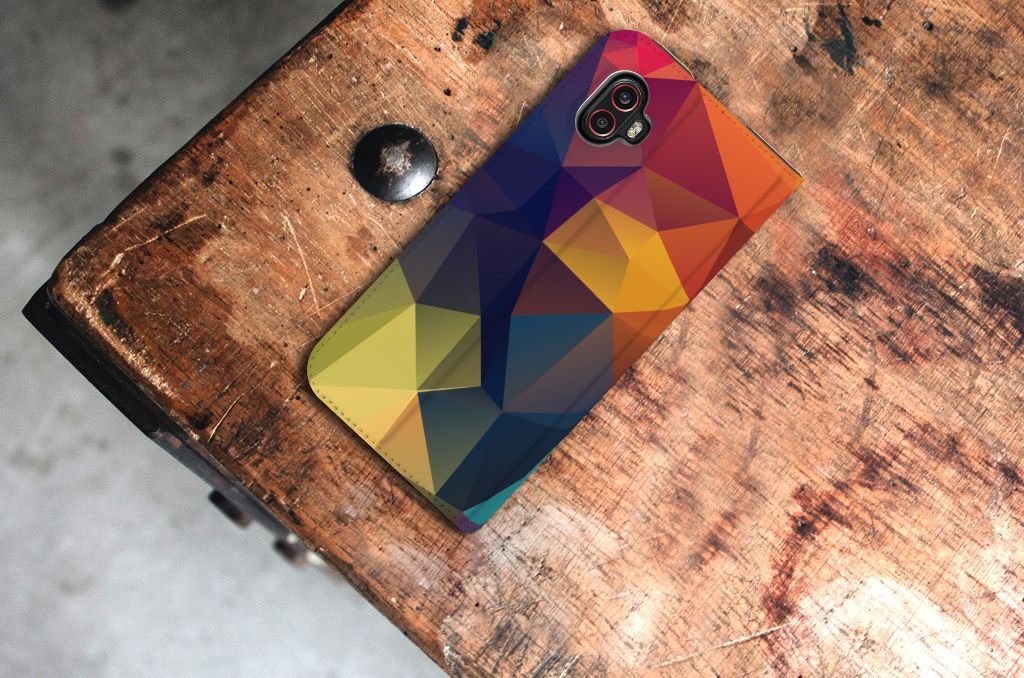 Samsung Galaxy Xcover 6 Pro Stand Case Polygon Color - B2C Telecom