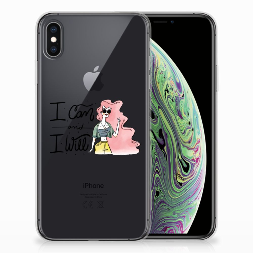 Apple iPhone Xs Max Telefoonhoesje met Naam i Can
