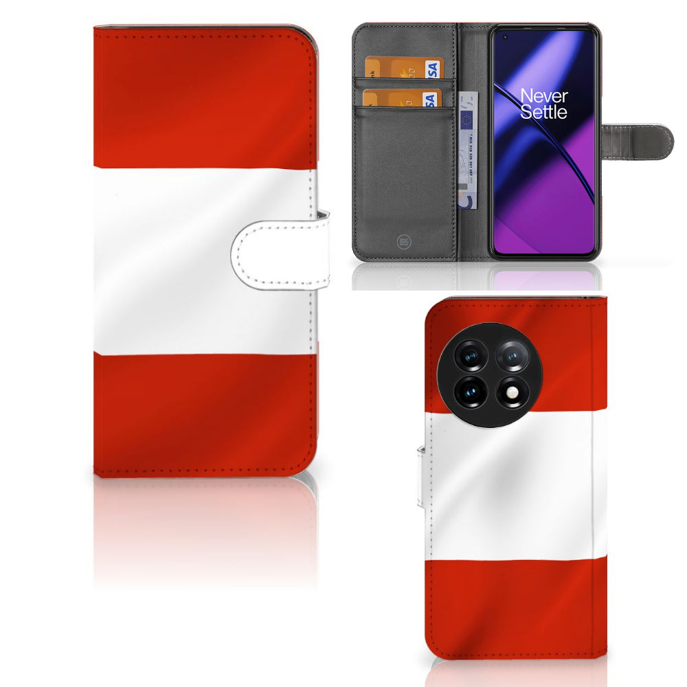 OnePlus 11 Bookstyle Case Oostenrijk