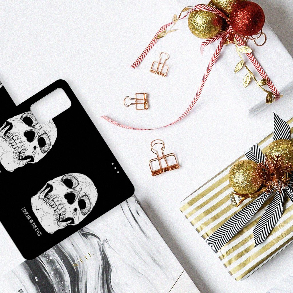 Telefoonhoesje met Naam Huawei P40 Pro Skull Eyes
