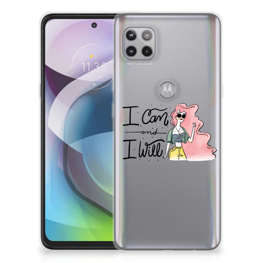 Motorola Moto G 5G Telefoonhoesje met Naam i Can B2C Telecom