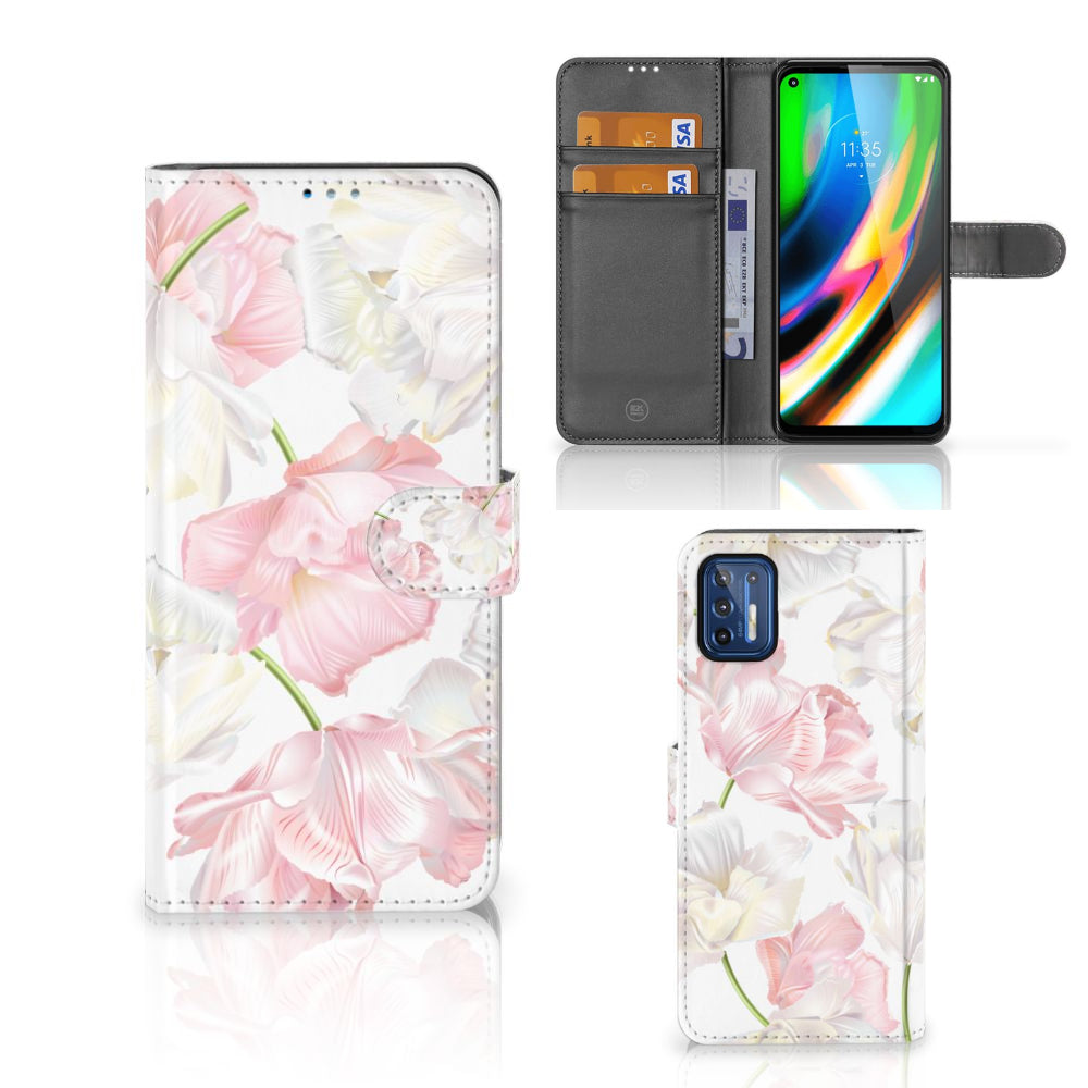 Motorola Moto G9 Plus Hoesje Lovely Flowers