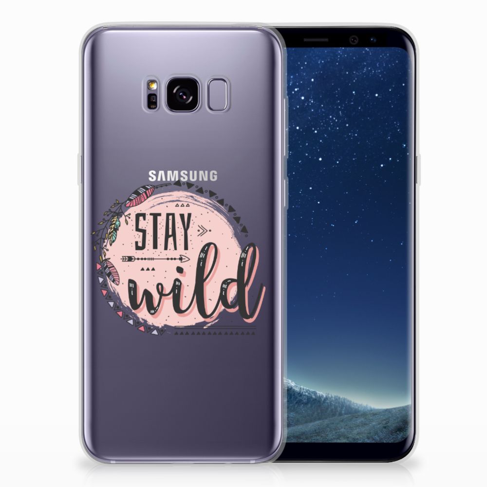 Samsung Galaxy S8 Plus Telefoonhoesje met Naam Boho Stay Wild