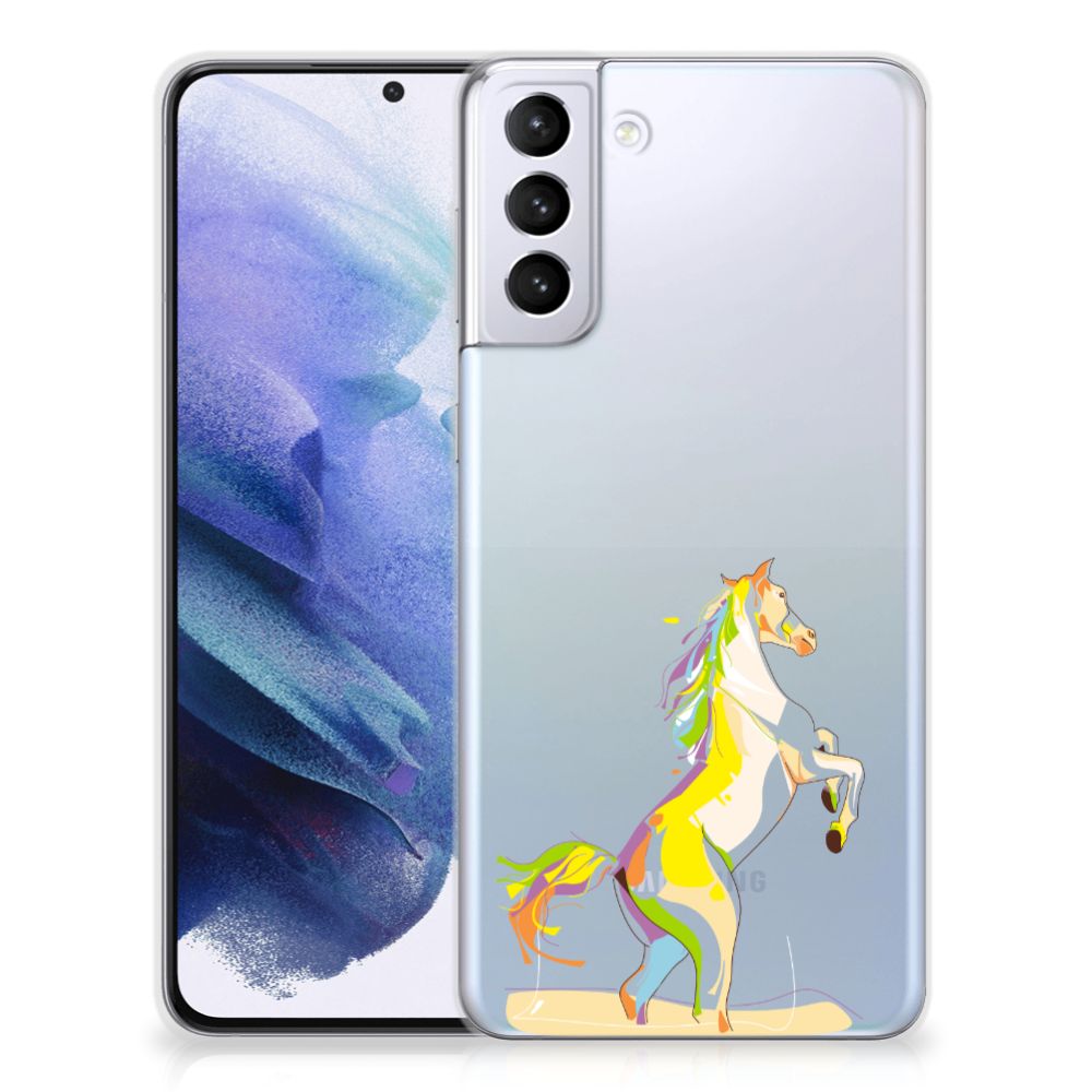 Samsung Galaxy S21 Plus Telefoonhoesje met Naam Horse Color B2C Telecom