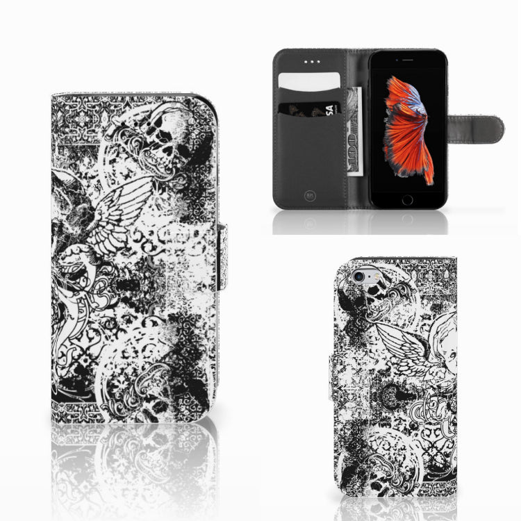 Telefoonhoesje met Naam Apple iPhone 6 | 6s Skulls Angel