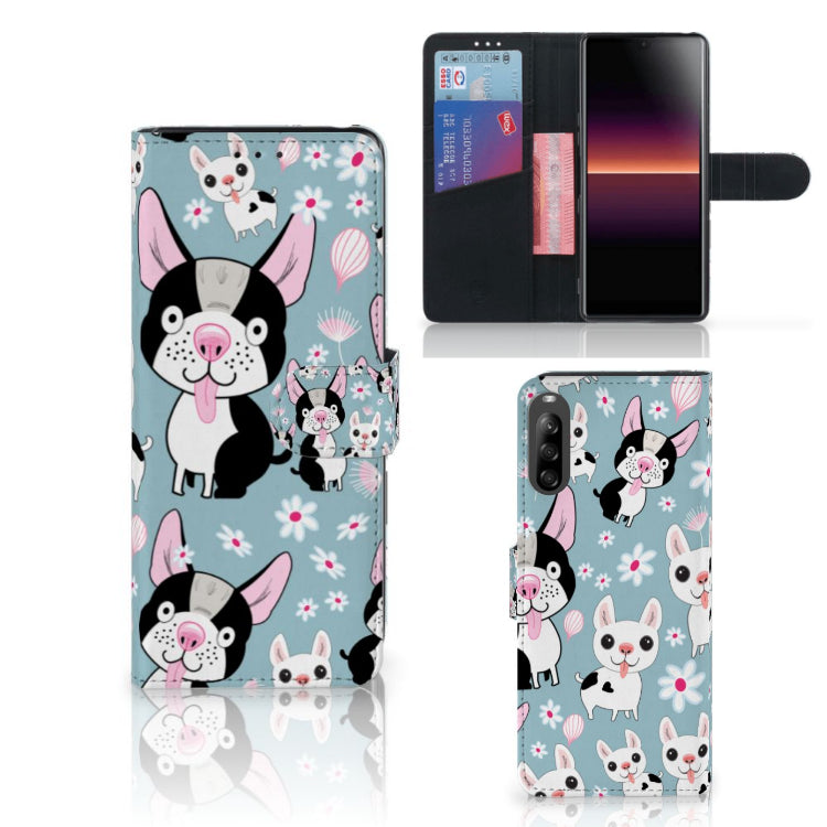 Sony Xperia L4 Telefoonhoesje met Pasjes Hondjes