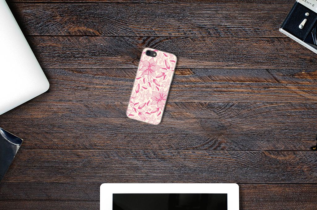 iPhone SE 2022 | SE 2020 | 8 | 7 TPU Case Pink Flowers