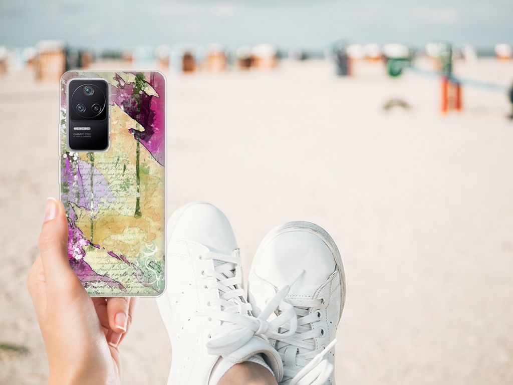 Hoesje maken Xiaomi Poco F4 Letter Painting B2C Telecom