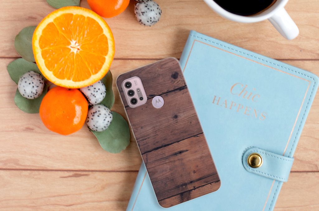 Motorola Moto G30 | G10 Bumper Hoesje Old Wood B2C Telecom