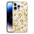 iPhone 14 Pro Max TPU Case Gouden Bloemen