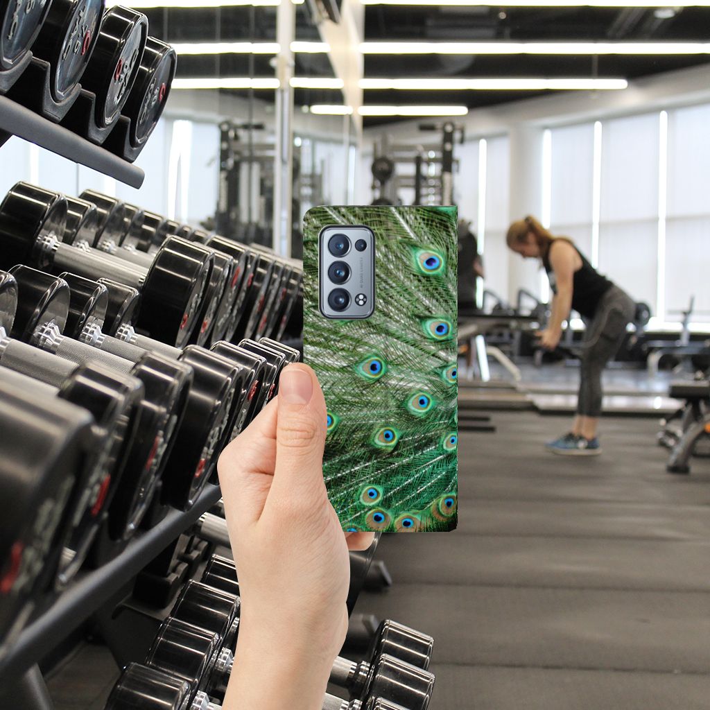 OPPO Reno 6 Pro Plus 5G Hoesje maken Pauw - B2C Telecom