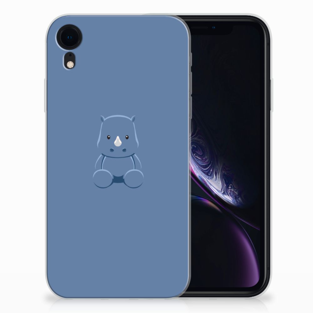 Apple iPhone Xr Telefoonhoesje met Naam Baby Rhino